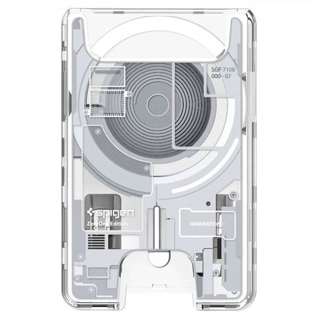 Spigen MagSafe-korttikotelo Ultra Hybrid Zero One MagFit, valkoinen