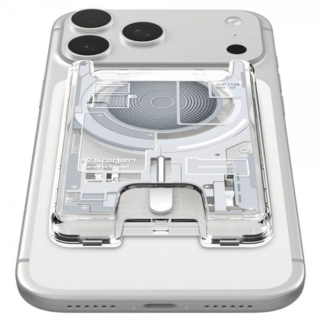Spigen MagSafe-korttikotelo Ultra Hybrid Zero One MagFit, valkoinen