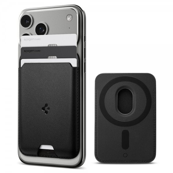 Spigen MagSafe korttikotelo Valentinus 3 Cards Holder MagFit Black
