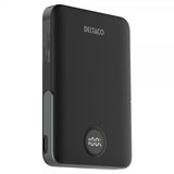 Deltaco MagSafe Powerbank jalustalla 5000 mAh 20W Musta