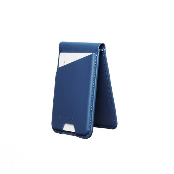 Mujjo Korttikotelo MagSafe Wallet Stand Monaco Blue