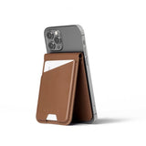 Mujjo Korttikotelo MagSafe Wallet Stand Tan