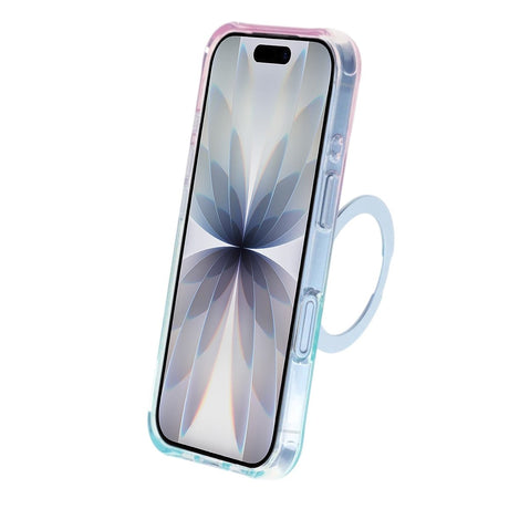 iPhone 17 Marmoroitu Kuori MagSafe-jalustalla Sininen