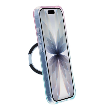 iPhone 17 Marmoroitu Kuori MagSafe-jalustalla Sininen