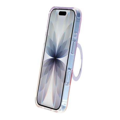 iPhone 17 Marmoroitu Kuori MagSafe-jalustalla Violetti