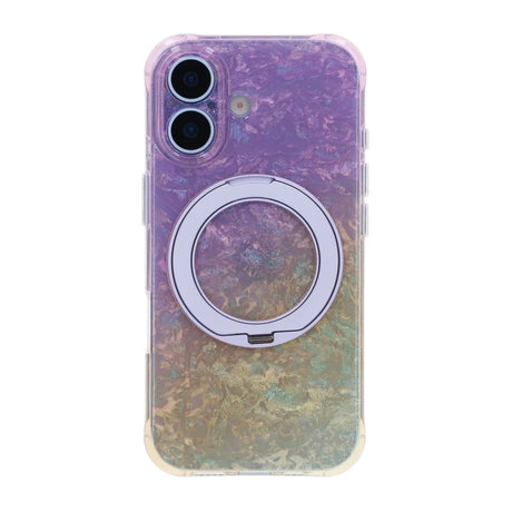 iPhone 17 Marmoroitu Kuori MagSafe-jalustalla Violetti