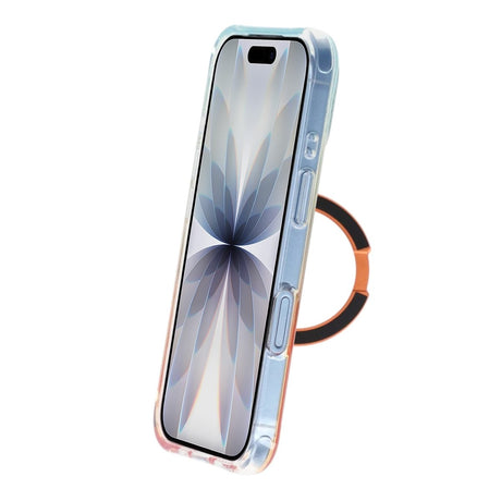 iPhone 17 Marmoroitu Kuori MagSafe-jalustalla Oranssi