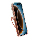 iPhone 17 Pro Max/iPhone 18 Pro Max Kuori marmoroitu MagSafe-teline Oranssi