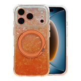 iPhone 17 Pro Max/iPhone 18 Pro Max Kuori marmoroitu MagSafe-teline Oranssi
