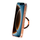 iPhone 17 Pro Max/iPhone 18 Pro Max Kuori marmoroitu MagSafe-teline Oranssi