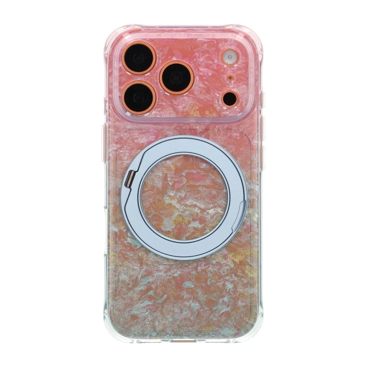 iPhone 17 Pro/iPhone 18 Pro Kuori marmoroitu MagSafe-teline Sininen