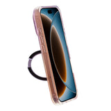 iPhone 17 Pro/iPhone 18 Pro Kuori marmoroitu MagSafe-teline Violetti
