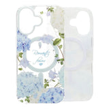 iPhone 17 Kuori Floral Matte MagSafe Sininen