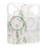 iPhone 17 Kuori Floral Matte MagSafe Vihreä