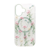 iPhone 17 Kuori Floral Matte MagSafe Vihreä