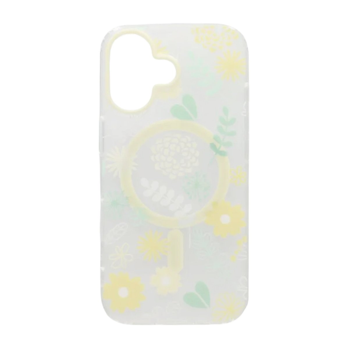 iPhone 17 Kuori Floral Matte MagSafe Keltainen
