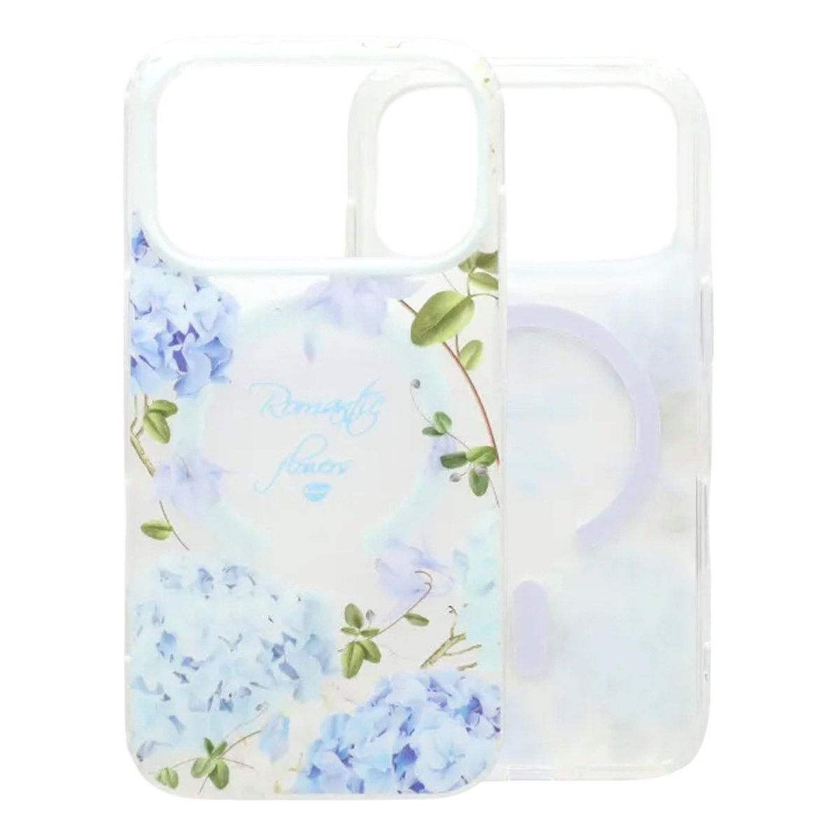 iPhone 17 Pro Kuori Floral Matte MagSafe Sininen