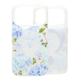iPhone 17 Pro Kuori Floral Matte MagSafe Sininen