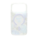 iPhone 17 Pro Max Kuori Floral Matte MagSafe Sininen
