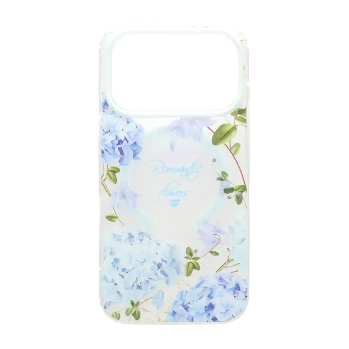 iPhone 17 Pro Max Kuori Floral Matte MagSafe Sininen