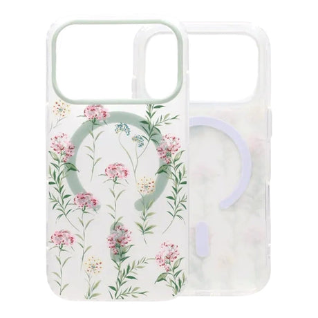 iPhone 17 Pro Max Kuori Floral Matte MagSafe Vihreä