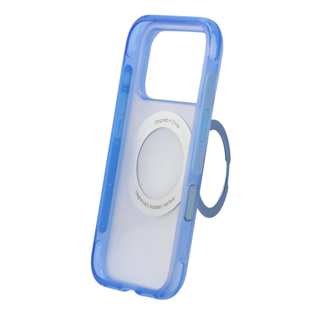 iPhone 17 Pro Max/iPhone 18 Pro Max Kuori mattapintaisella MagSafe-rengastelineellä Sininen