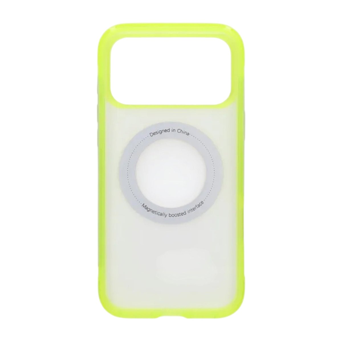 iPhone 17 Pro Max/iPhone 18 Pro Max Kuori mattapintaisella MagSafe-rengastelineellä Keltainen