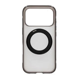 iPhone 17 Pro Max/iPhone 18 Pro Max Kuori mattapintaisella MagSafe-rengastelineellä Musta