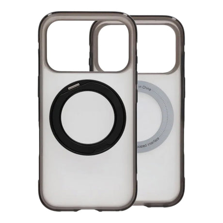 iPhone 17 Pro Max/iPhone 18 Pro Max Kuori mattapintaisella MagSafe-rengastelineellä Musta