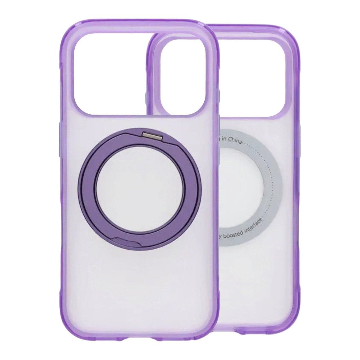 iPhone 17 Pro/iPhone 18 Pro Kuori mattapintainen rengasteline MagSafe Violetti