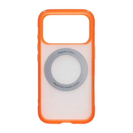 iPhone 17 Pro/iPhone 18 Pro Kuori mattapintainen rengasteline MagSafe Oranssi