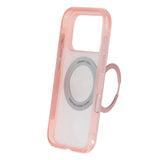 iPhone 17 Pro/iPhone 18 Pro Kuori mattapintainen rengasteline MagSafe Vaaleanpunainen
