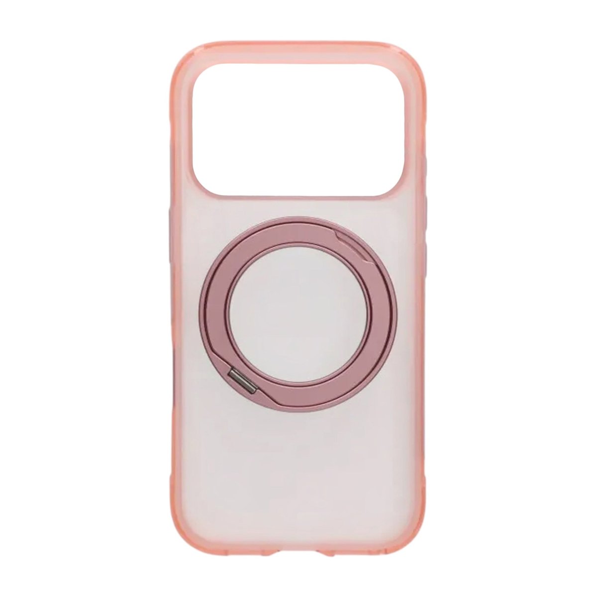 iPhone 17 Pro/iPhone 18 Pro Kuori mattapintainen rengasteline MagSafe Vaaleanpunainen