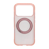 iPhone 17 Pro/iPhone 18 Pro Kuori mattapintainen rengasteline MagSafe Vaaleanpunainen