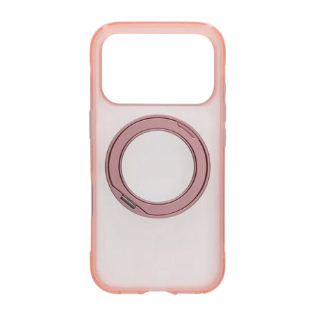 iPhone 17 Pro/iPhone 18 Pro Kuori mattapintainen rengasteline MagSafe Vaaleanpunainen
