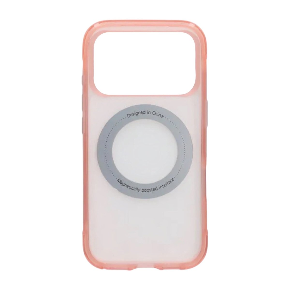 iPhone 17 Pro/iPhone 18 Pro Kuori mattapintainen rengasteline MagSafe Vaaleanpunainen