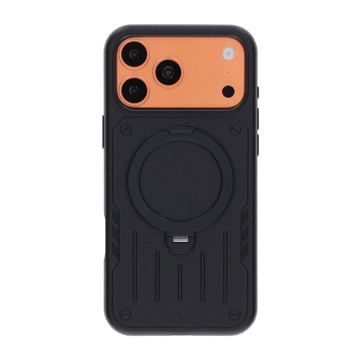 iPhone 17 Pro/iPhone 18 Pro Kuori Mecha MagSafe -teline Musta