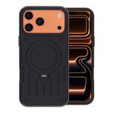 iPhone 17 Pro Max/iPhone 18 Pro Max Kuori Mecha MagSafe-teline Musta