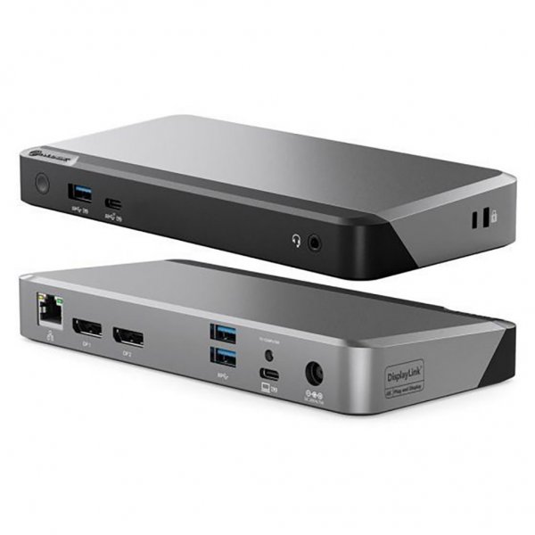 ALOGIC Prime DX2 Kaksinäyttöinen 4K Universaali Telakka
