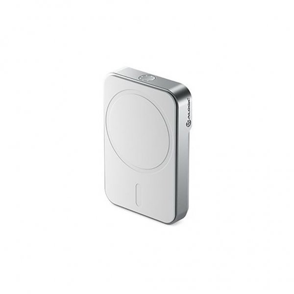 ALOGIC Matrix Universaali Magneettinen Powerbank 5000mAh MagSafe Valkoinen