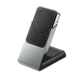 ALOGIC Matrix 2-in-1 Universaali Magneettinen Lataustelakka MagSafe Musta