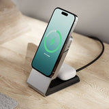 ALOGIC Matrix 2-in-1 Universaali Magneettinen Lataustelakka MagSafe Musta