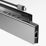 ALOGIC Ultra USB-C Dock PLUS V2 Muistikortinlukija Harmaa