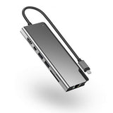 ALOGIC Ultra USB-C Dock PLUS V2 Muistikortinlukija Harmaa
