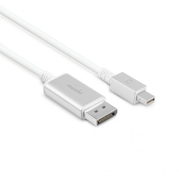 Moshi Mini DisplayPort–DisplayPort-kaapeli 1,5 m valkoinen