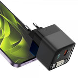 Mobile Origin -laturi näytöllä, GaN 65W, sisäänrakennettu USB-C-kaapeli
