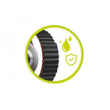 Mobile Origin Samsung Galaxy Watch 8/9 40/44mm/Classic 46mm Ranneke Helppo Magneettinen Ranneke Musta Oranssi