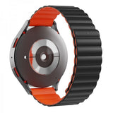 Mobile Origin Samsung Galaxy Watch 20mm Ranneke Easy Strap Musta Oranssi