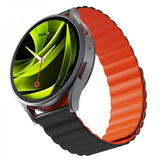 Mobile Origin Samsung Galaxy Watch 20mm Ranneke Easy Strap Musta Oranssi