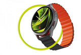 Mobile Origin Samsung Galaxy Watch 8 40/44mm/Classic 46mm ranneke Easy Strap musta-oranssi